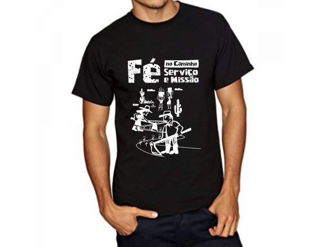 Camiseta F no Caminho servio e misso